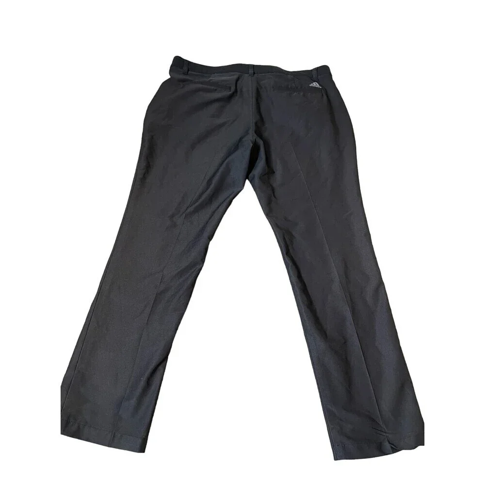 ADIDAS black men's pants athletic casual comfort athletic golf SZ 36 X 30